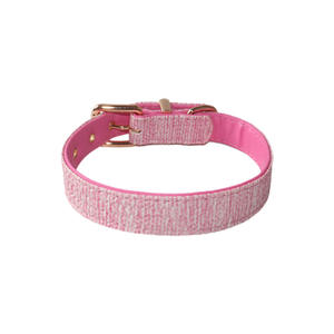 Nuevo <span class=keywords><strong>Collar</strong></span> para mascotas de doble cara-Cuero PU multicolor con patrón tejido | <span class=keywords><strong>Collar</strong></span> de perro con hebilla de metal - Product Image 5