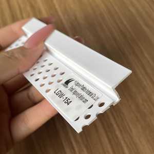 Leguwe gypsium Hội Đồng Quản trị Ốp chân tường tường bóng Z hồ sơ với CNC đấm lỗ PVC Vinyl vách thạch cao Stucco góc hạt - Product Image 1