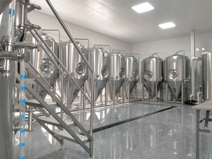 Système de microbrasserie automatisé par équipement de brasserie de l'acier inoxydable 1000 de 304 litres avec le PLC - Product Image 6