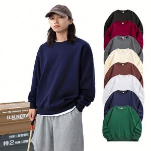 Pull-over col rond en gros, sweat-shirt oversize vierge pour homme, sweats à capuche personnalisés de haute qualité et épais - Product Image 1