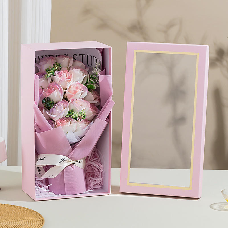 18 สีชมพูม่วง + กล่องแป้ง