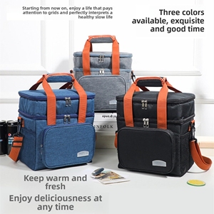 Sac isotherme de pique-nique et de transport pour repas, boissons, aliments et fruits, sac bandoulière de voyage pour hommes et femmes, <span class=keywords><strong>commande</strong></span> <span class=keywords><strong>en</strong></span> gros mixte, prêt à expédier - Product Image 1