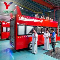 Bus touristique à deux étages personnalisé - Atraktion haut de gamme du parc à thème de Riyad avec une grande capacité de 17 places et un intérieur luxueux
