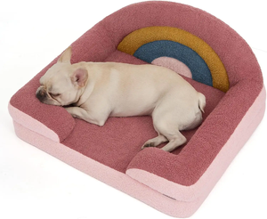 Orthopedic Dog <strong>Beds</strong> for Medium Dogs Rectangle <strong>Bolster</strong> Calming Pet Sofa Fluffy Plush Bubble Pet <strong>Bed</strong> Removable Washable Cover - Product Image 5