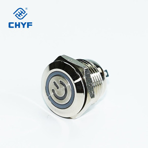 مفتاح ضغط قصير من الفولاذ المقاوم للصدأ IP67 مقاوم للماء 16 19 من من من نوع 22 من من نوع CHYF ، زر ضغط مسطح - Product Image 6