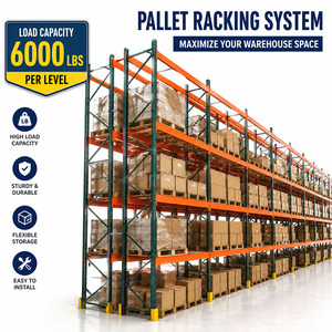 Heavy Duty Pallet Racks Selective Steel Warehouse Storage Racking System For Industrial Use