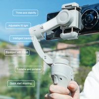 Stabilisateur de cardan intelligent 3 axes tendance avec suivi IA du visage et trépied portable
