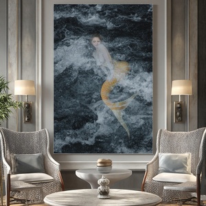 Hiện đại phương Đông Nude LED thắp sáng vải tường nghệ thuật với khung gỗ treo tùy chỉnh kích thước độ nét cao trang trí nghệ thuật - Product Image 2