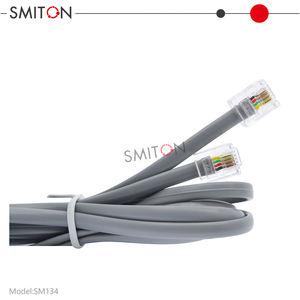 Câble de ligne téléphonique plat 6P4C 4 conducteurs 30/28AWG avec conducteur BC RJ11 1 mètre RJ11cable de l'usine - Product Image 6