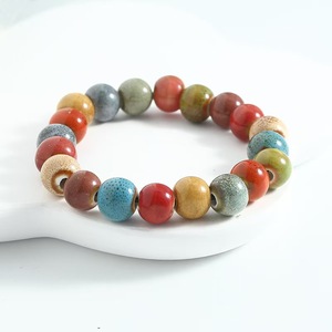 Pulsera de Cuentas de Cerámica de Estilo Neo-Chino, Colorida, de Estilo Nacional, con Cuentas de Estilo Literario Antiguo, Venta al por Mayor - Product Image 6