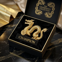 Vente directe d'usine, trophée de luxe personnalisé sur mesure avec emballage cadeau, base en marbre et souvenir en métal