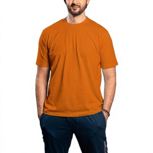 Bangladesh Manufactured Wholesale Direct Factory First Class Quality Custom Logo 180 GSM Solid 100% Cotton Summer Men's T-Shirt - Product Image 1