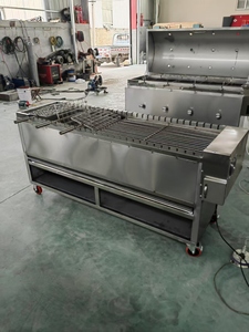 Machine à griller poulet, poisson, lapin, mouton au <span class=keywords><strong>charbon</strong></span> de bois/bois de chauffage HJ-KJL180 - Product Image 4