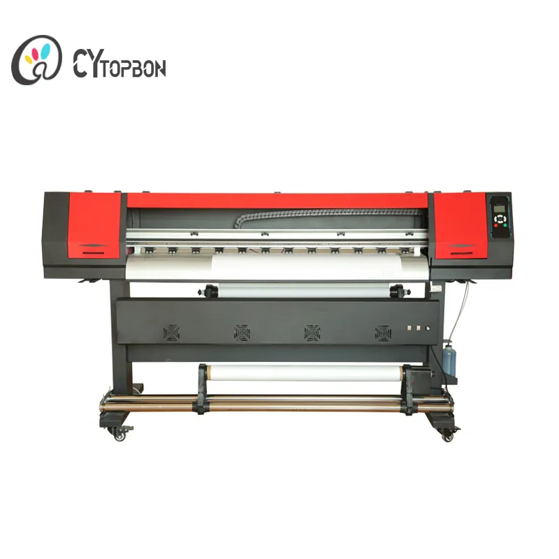 DX7 dx5 प्रिंट सिर पर्यावरण विलायक inkjet प्रिंटर मशीन 1.6 मीटर 1.8m