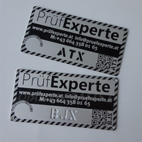 Código QR Números de identificación de serie grabado SS placa de identificación etiqueta del producto grabado metal acero inoxidable logotipo placas de nombre