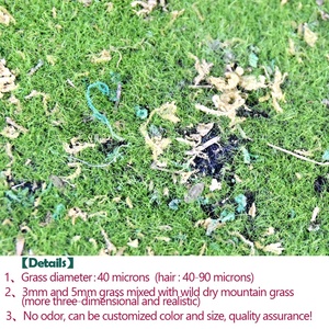 พรมหญ้าเทียม<span class=keywords><strong>มอ</strong></span><span class=keywords><strong>ส</strong></span>เทียมสำหรับตกแต่งผนัง - Product Image 3