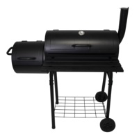 Barbecue Grill commercial à grand baril, pour l'extérieur, gril au charbon de bois, tambour Portable, pour le jardin