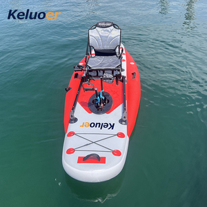 Canoë professionnel monoplace de haute qualité, kayak gonflable de pêche avec système de propulsion, nom du produit : bateau monoplace à propulsion par pédale M - Product Image 3