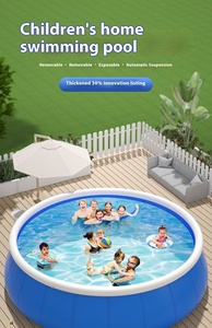 Sẵn sàng để tàu 1.8m Hồ bơi bơm hơi ngoài trời thiết kế lưới tròn cho người lớn và trẻ em - Product Image 5