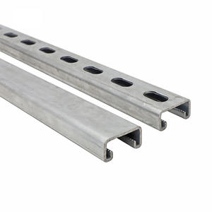 1-5/8 Inch X 1-5/8 Inch X 10ft Unistrut Channel Aluminum Galvanized C Profile 6061 Slotted Strut Channel for <b>Solar</b> <b>Panel</b> System - Product Image 3