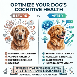 Gouttes de soutien cérébral cognitif avec phosphatidylsérine pour la mémoire et la réactivité chez les chiens seniors GMP ISO COA - Product Image 2