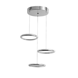 โคมไฟเพดาน QiaoSheng UFO แบบ 3 หัว LED ทรงกลม โคมไฟระย้าห้องรับประทานอาหารสไตล์โมเดิร์น โคมไฟเพดานสไตล์นอร์ดิก - Product Image 5