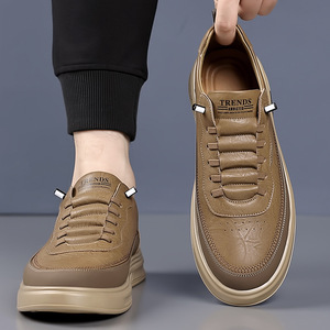 Zapatos Casuales Blancos para Hombre, Sin Cordones, Punta Redonda, Forro de Malla, Suela de Goma, Transpirables, Zapatillas de Moda de Primavera - Product Image 3