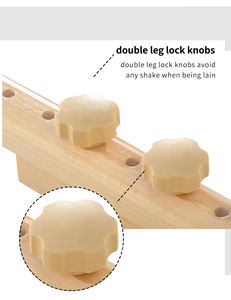 पोर्टेबल 2-सेक्शन फोल्डेबल मालिश टेबल आधुनिक डिजाइन लकड़ी के पैर के लिए चेहरे चिकित्सा के लिए आधुनिक डिजाइन लकड़ी के पैर - Product Image 4