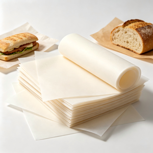 Custom Burgers French Fries Chicken Sandwiches Recyclable Food <b>Paper</b> Greaseproof Food Wrapping <b>Paper</b> Packaging <b>Wax</b> <b>Paper</b> - Product Image 3
