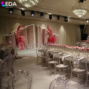 LEDA - Cortina de Luces LED Metálicas Rosadas Románticas para Decoración de Bodas y Fiestas - Product Image 2