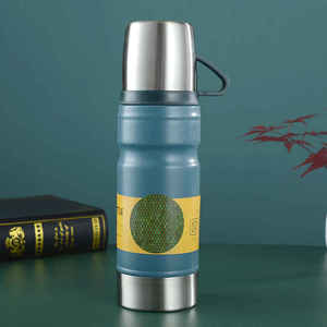 304 Stainless Steel Leak-Proof Eco-Friendly Large Capacity <b>Thermos</b> Gift Box Portable Water Bottle for Men Business Opening Gift - Product Image 3