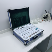 Kit de Entrenamiento de Controlador Lógico Programable (PLC) Portátil, Caja Metálica Educativa de Automatización para Capacitación de Electricistas