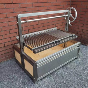 <span class=keywords><strong>Parrilla</strong></span> de barbacoa de carbón de madera de 40 "con superficie redonda <span class=keywords><strong>Parrilla</strong></span> de Asado Gaucho de acero inoxidable <span class=keywords><strong>Parrilla</strong></span> Santa María Argentina <span class=keywords><strong>Parrilla</strong></span> argentina - Product Image 3