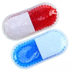 Custom Capsule Gel Ice Pack for Hot Cold Therapy, Reusable Cooling <b>Bead</b> Pack Promotional Gift - Product Image 2