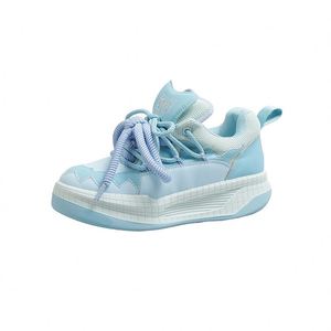 Chaussures décontractées pour femmes en microfibre premium à semelle épaisse et blocs de couleur, souples et confortables pour la marche estivale et la mode automne - Product Image 1