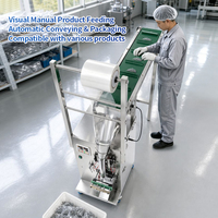 Machine d'emballage électrique à alimentation manuelle, machine de formage, de remplissage et de scellage automatique pour les produits irréguliers de petite taille, tels que les écrous, les boulons et les quincailleries