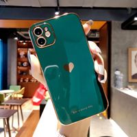 Coque en TPU de luxe multicolore pour iPhone 15 & 14 Girls' Heart-Shockproof Slim Fit Protective Case Compatible avec Infinix