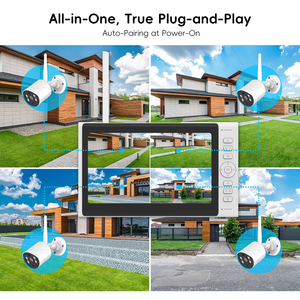 TUYA SMART 2/4/8-Kanal IP 3MP CMOS NVR CCTV-Kit mit LCD-Bildschirm-Monitor <span class=keywords><strong>Cloud</strong></span>-Speicher Outdoor-Sicherheitssystem - Product Image 4