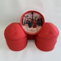 Kippa en lin YARMULK avec broderie ton sur ton, doublure intérieure personnalisée avec photo, respirante, toutes saisons, pour mariage juif, style séphardique
