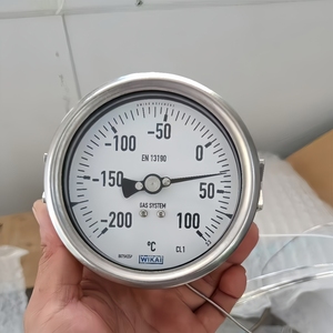 Манометр WIKA EN831-1, двойной цифровой, с обратным манометром, 213.53.063, латунный, 100 мм, для жидкостей - Product Image 3