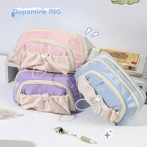 Grande capacità in stile in cancelleria borsa di stoccaggio semplice astuccio con crema in pelle materiale <span class=keywords><strong>per</strong></span> gli studenti delle scuole <span class=keywords><strong>medie</strong></span> - Product Image 4