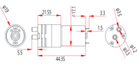DC3.7v 12v 24v micro mini pompe à air électrique portable de matelas de moteur à haute pression