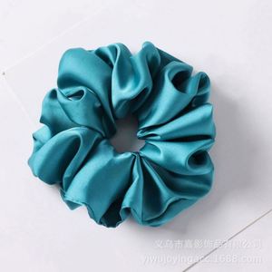 Coleteros de tela de seda extragrandes de moda para mujer, con diseño floral y geométrico, estilo coreano y europeo-americano, accesorios para el cabello, cola de caballo - Product Image 5