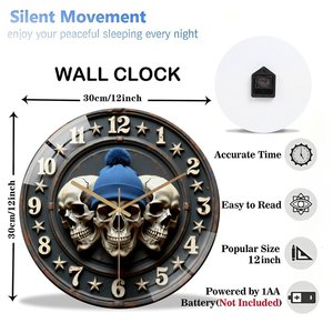 Horloge <span class=keywords><strong>murale</strong></span> ronde de 30x30 cm créée dans le <span class=keywords><strong>but</strong></span> de satisfaire pleinement les clients - Product Image 2