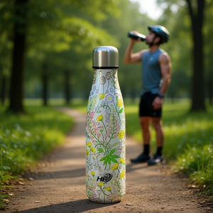 Bouteille de sport 500 ml Coca-Cola avec revêtement mat 5D, motif floral, 7,1*27 cm - Product Image 3