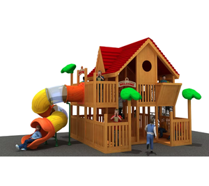 Nuevo Sistema <span class=keywords><strong>de</strong></span> Juego Infantil Yonglang YL-M038, Multifuncional, <span class=keywords><strong>de</strong></span> Acero Galvanizado y Madera, para Exteriores, para <span class=keywords><strong>4</strong></span> Niños, <span class=keywords><strong>de</strong></span> 2 Años, 500 kg - Product Image 1