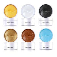 Nouveauté Masque pour les yeux en hydrogel or 24 carats Acide hyaluronique biologique OEM ODM Soin des yeux Cernes Hydratant