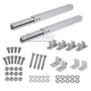 Panel Tenaga Surya/Solar Panel Bracket Berdiri Modul Surya 15-30 Disesuaikan Secara Individual Pemasangan Atap Datar Sudut untuk Panel Tenaga Surya/Solar Panel