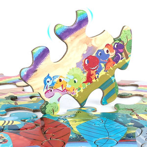 Nuevo Rompecabezas para Bebés 2026, Juguete Educativo con Formas de Animales del Mundo de los Dinosaurios, Bloques de Dibujos Animados, Rompecabezas, Juego de Aprendizaje, Regalo - Product Image 2