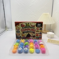 Calendrier de l'Avent 24 Jours avec Jouets Mochi Squishy pour Enfants, Filles, Garçons, Adolescents – Cadeaux de Noël, Jouets Sensoriels Anti-Stress Squishies